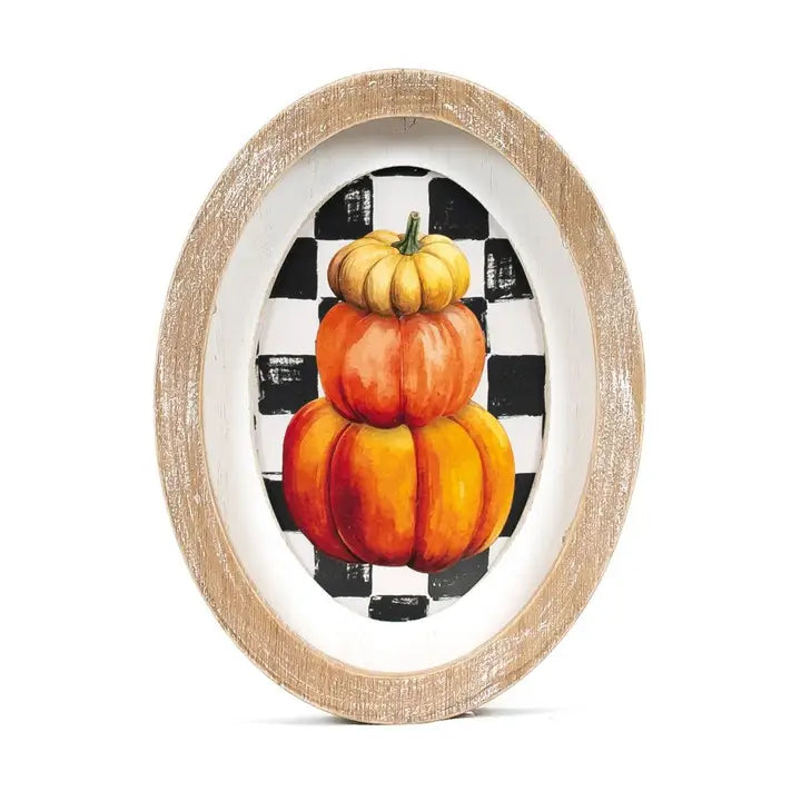 6x8 Wood Frame Sign (Pumpkin) Fall Décor