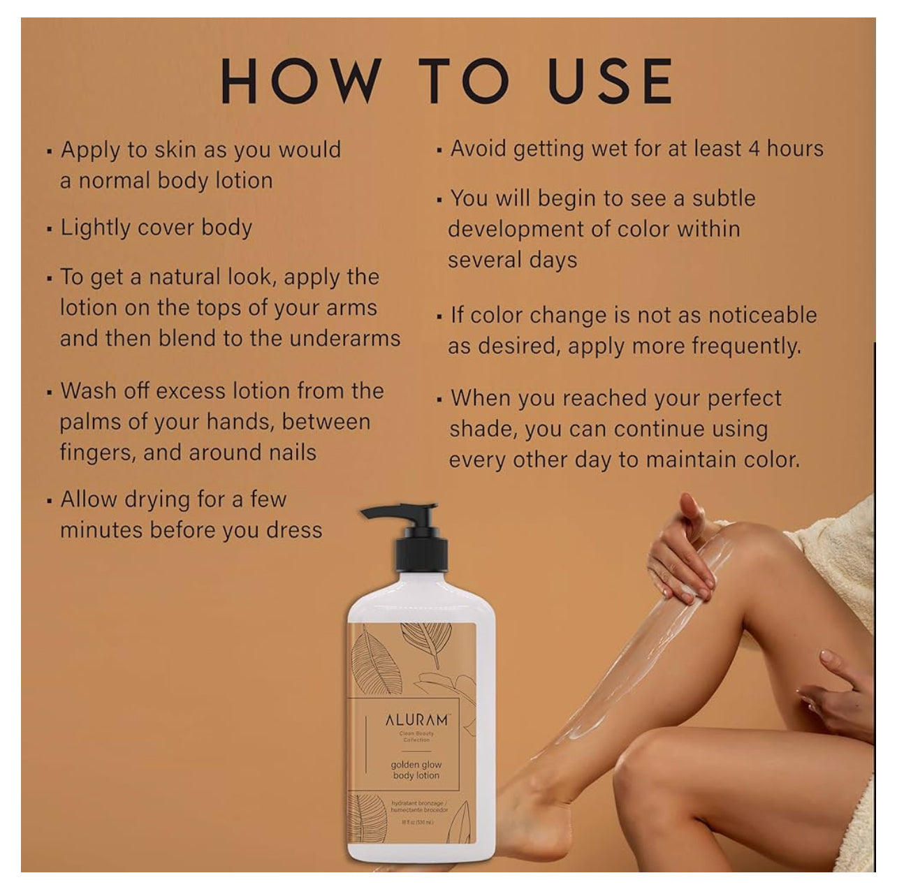 ALURAM Golden Glow Body Lotion