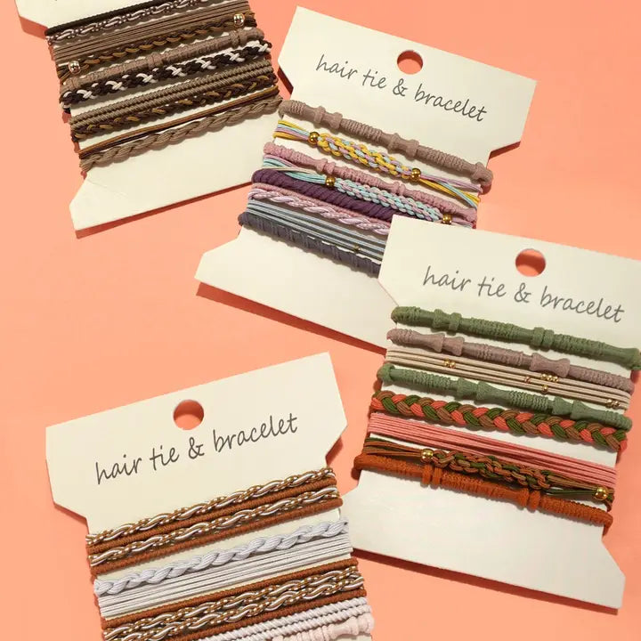 Boho Dual Function Knot Bracelet Hair Ties
