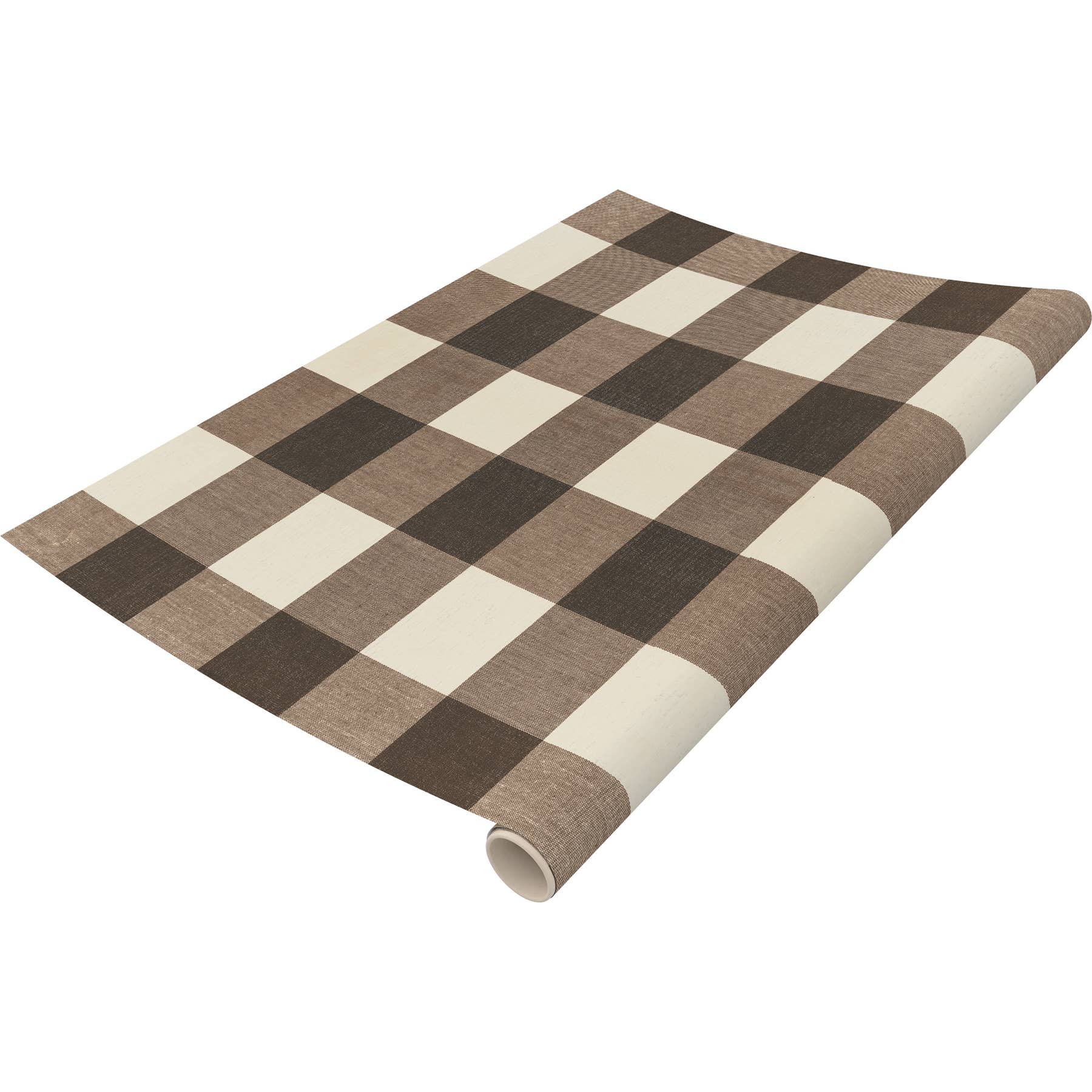 Brown Buffalo Check Paper Table Runner
