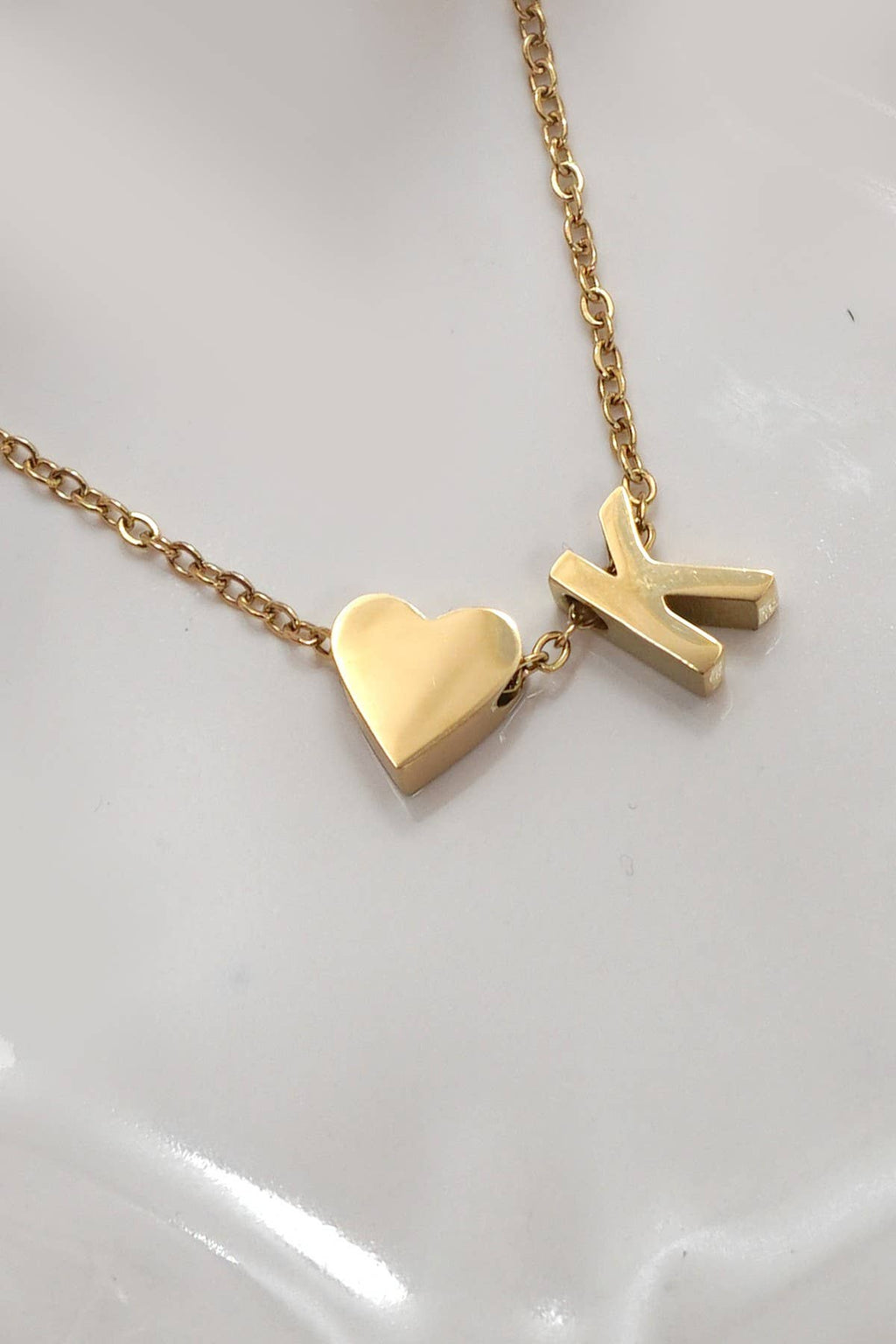 Initial Heart Necklace