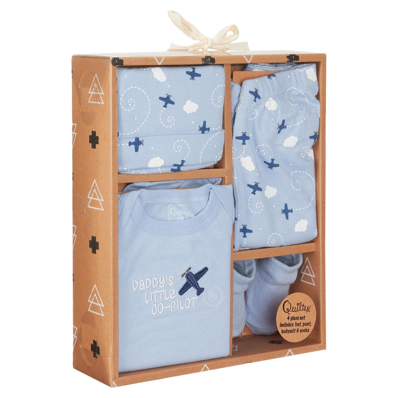 4-Piece Baby Box Set - Daddy's Little Co-Pilot