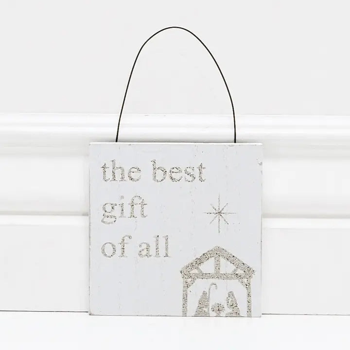 Hanging Nativity Sign