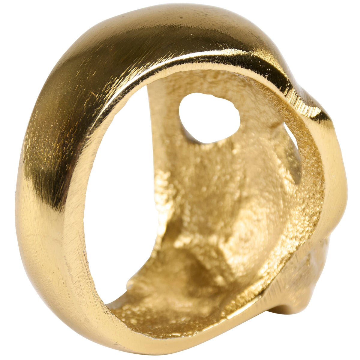 Gold Skull Napkin Ring