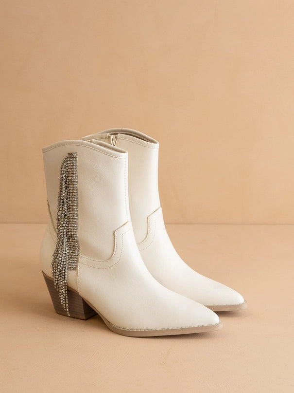 Rhinestone Fringe Cowboy Boot