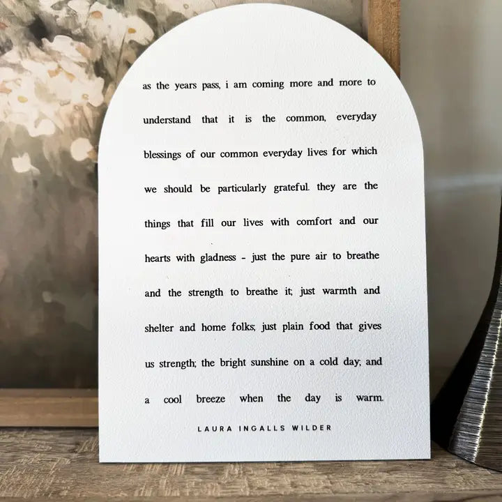 As the Years Pass Arch