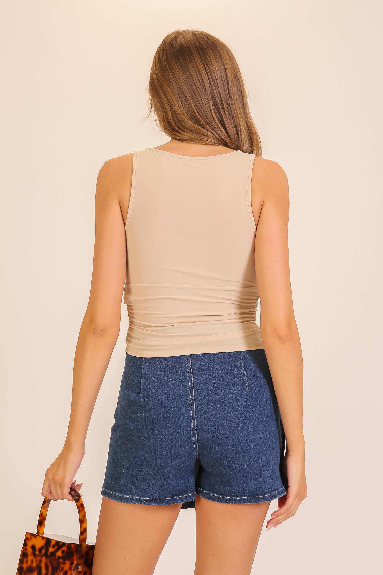 Ruched Essential Tank