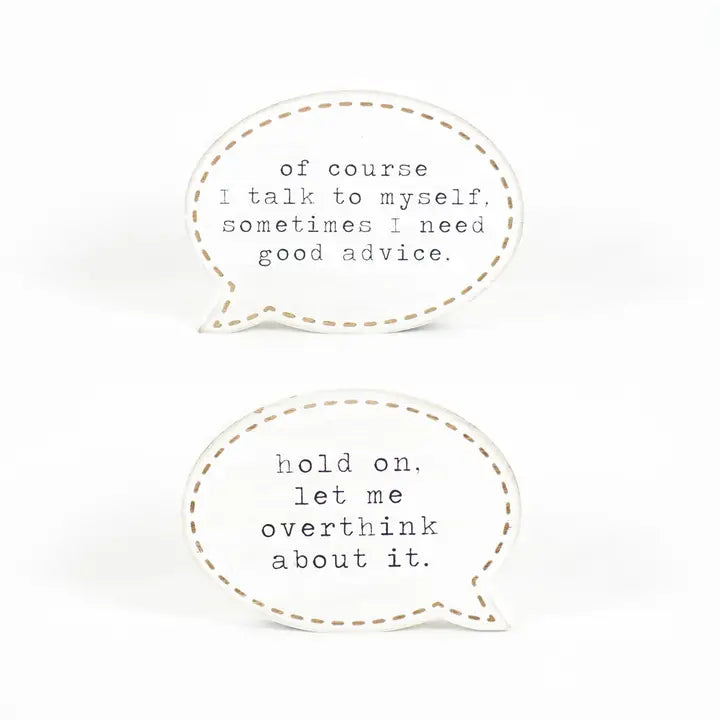 Wood Quote Bubble (2 Sided)