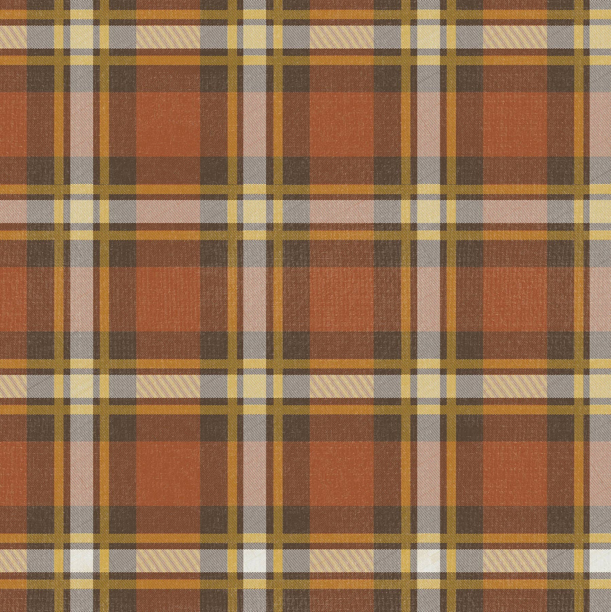 Fall Plaid Paper Table Runner