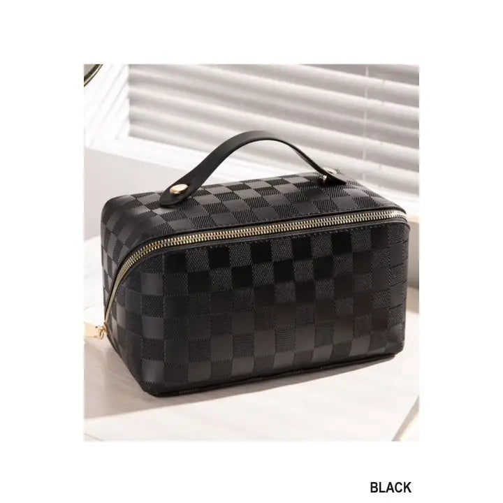 Vegan Leather Makeup Bag