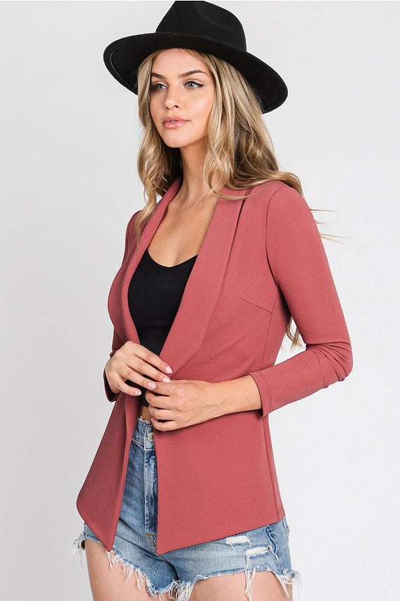 Long Sleeve Tailored Blazer