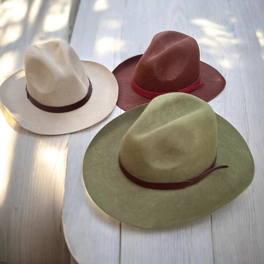 Premium Wool Pencil Brim Hat