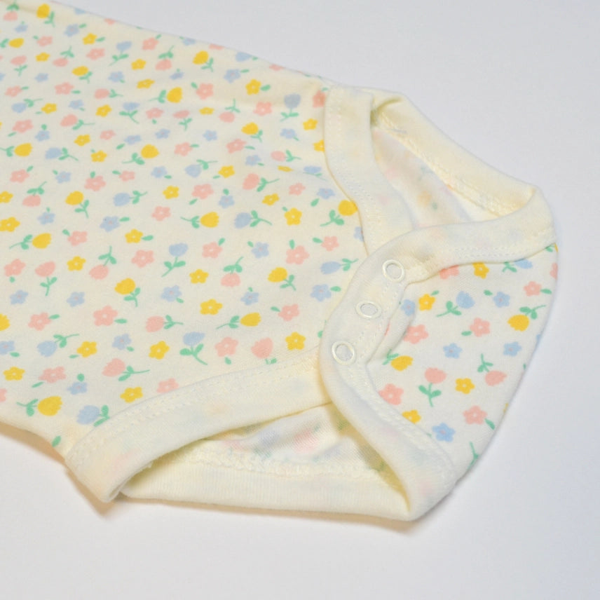 Pack of 3 Mini Flower Bodysuits