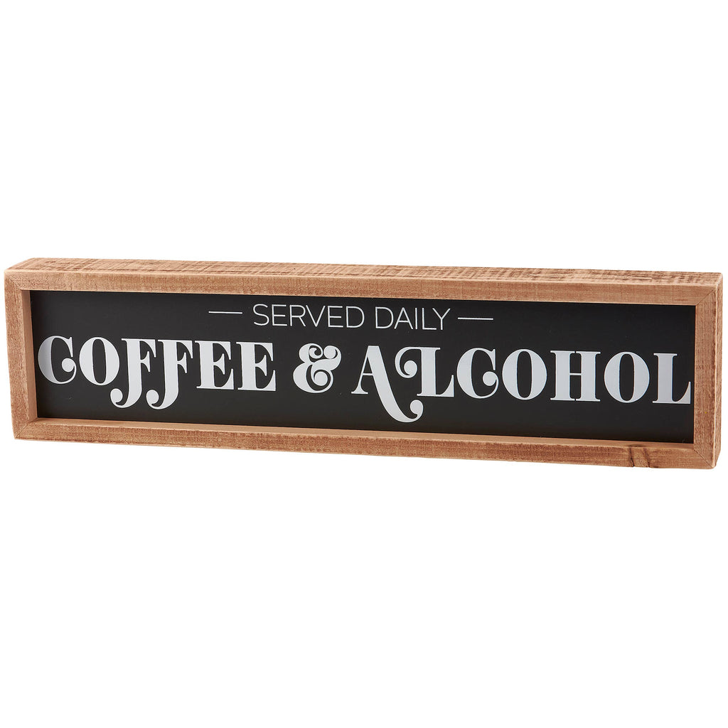 Served Daily  Box Sign
