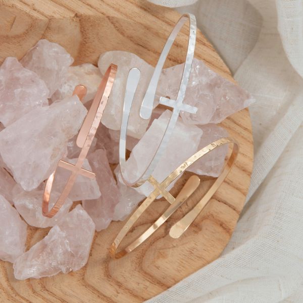 Bangle Cross Bracelet