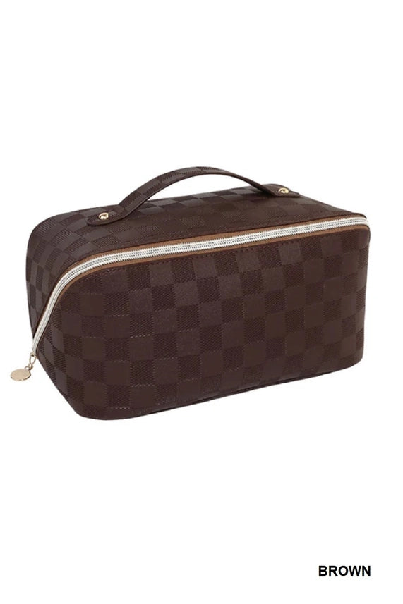 Vegan Leather Makeup Bag