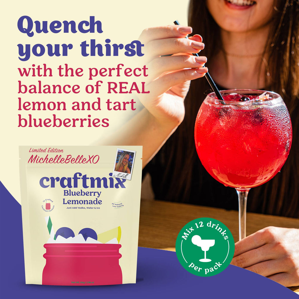 Blueberry Lemonade & Cocktail Mixer - 6 Servings