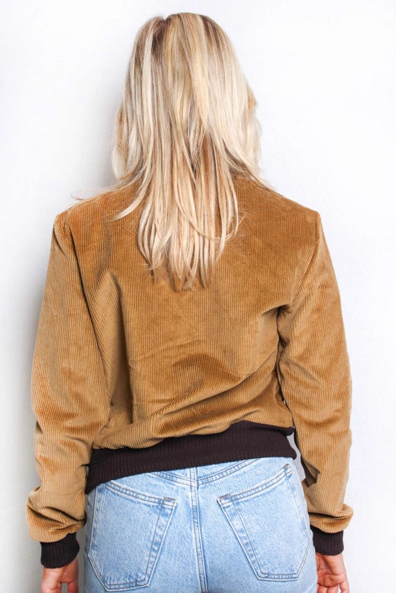 Women's Corduroy Bomber Jacket