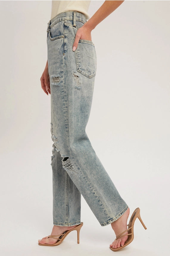 High Rise Loose Jeans (New)