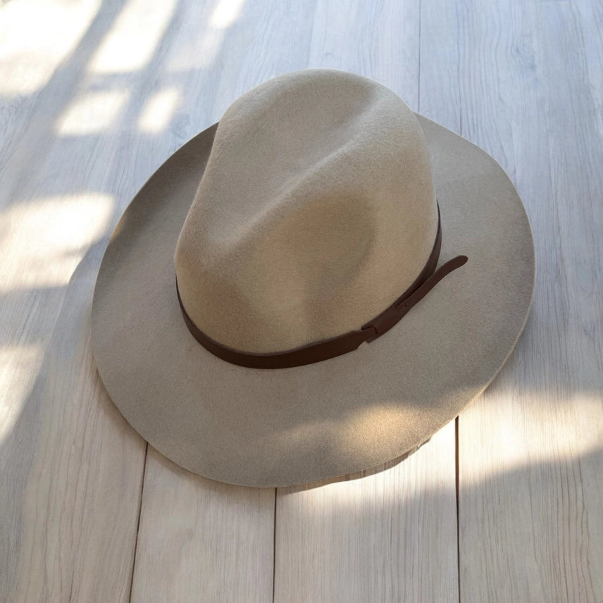 Premium Wool Pencil Brim Hat