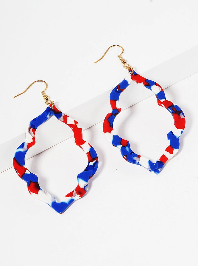 Patriotic Drop Earrings