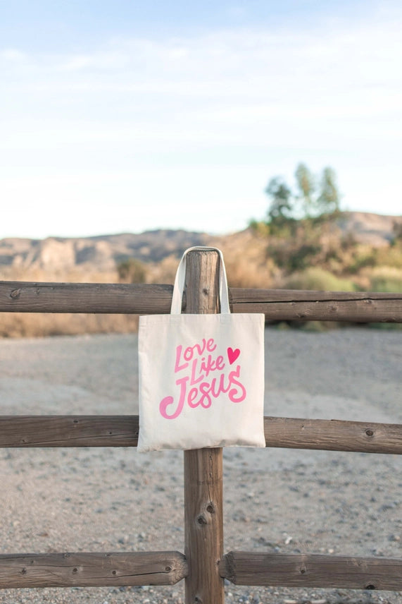 Love Like Jesus Tote Bag Organic