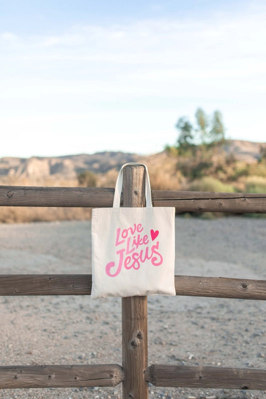 Love Like Jesus Tote Bag Organic