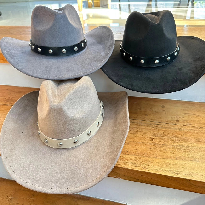 Vegan Suede Cattleman Cowboy Hat