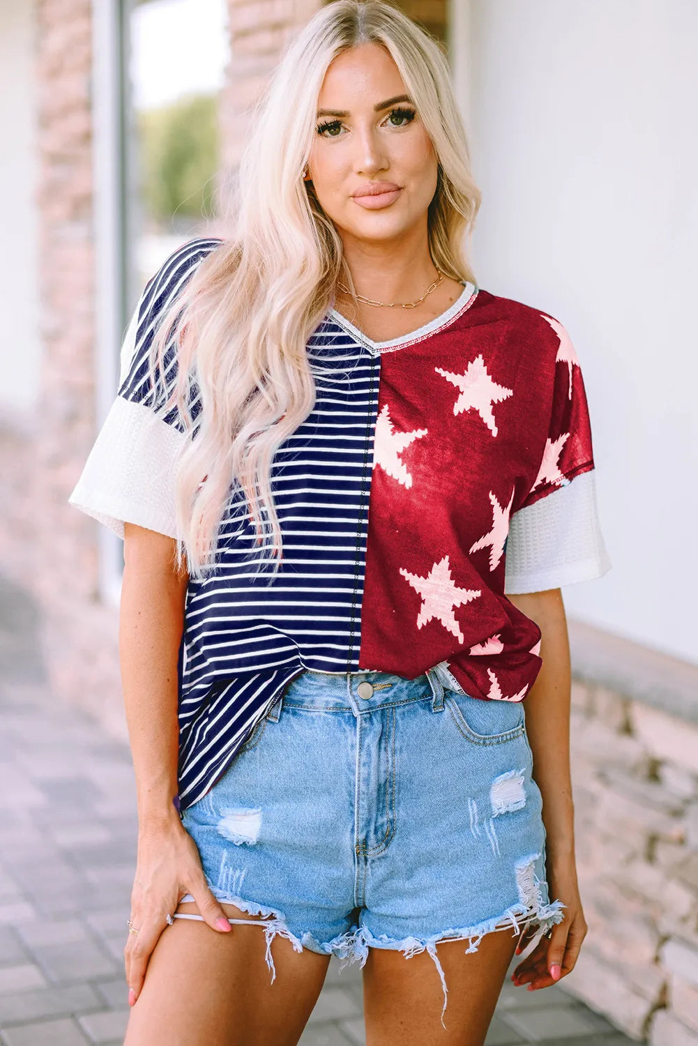 Knit Stars & Stripes Top