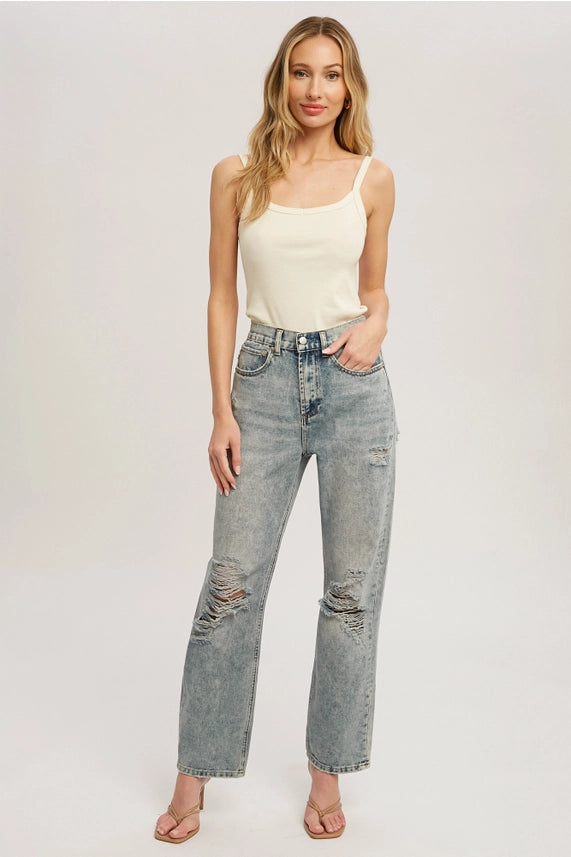 High Rise Loose Jeans (New)