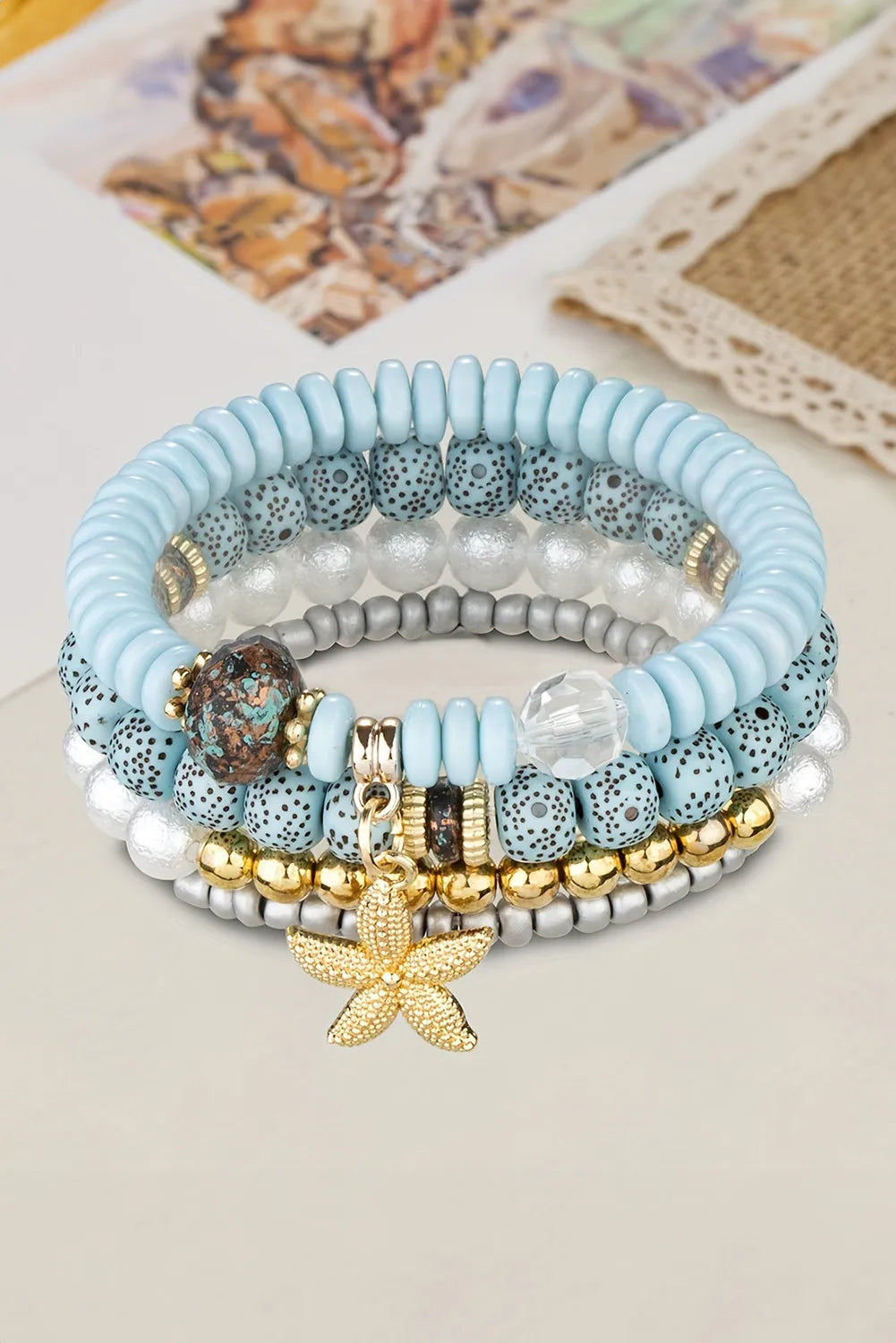 Starfish Beaded Bracelet Se
