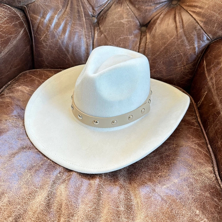 Vegan Suede Cattleman Cowboy Hat