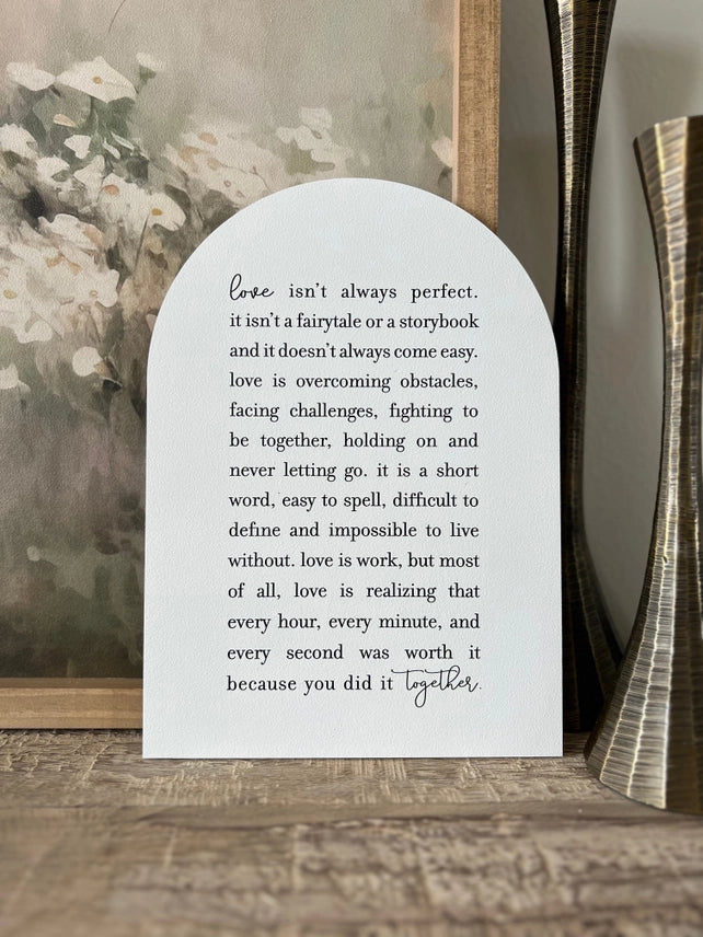 Love Isn't Always Arch