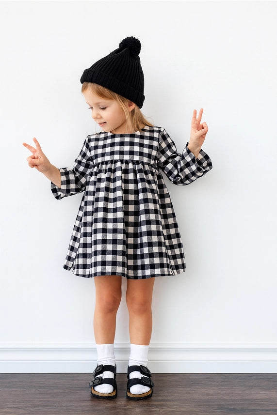 Black & White Gingham Dress