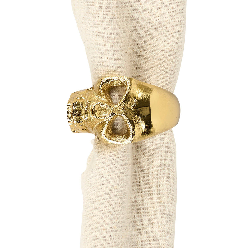Gold Skull Napkin Ring