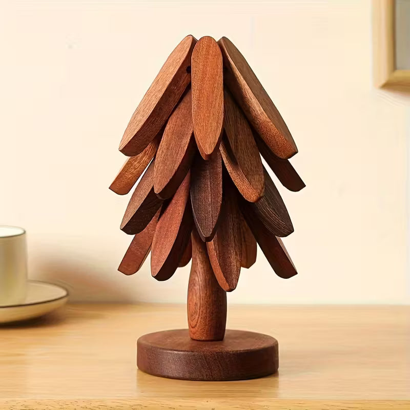 Wooden Trivet Tree