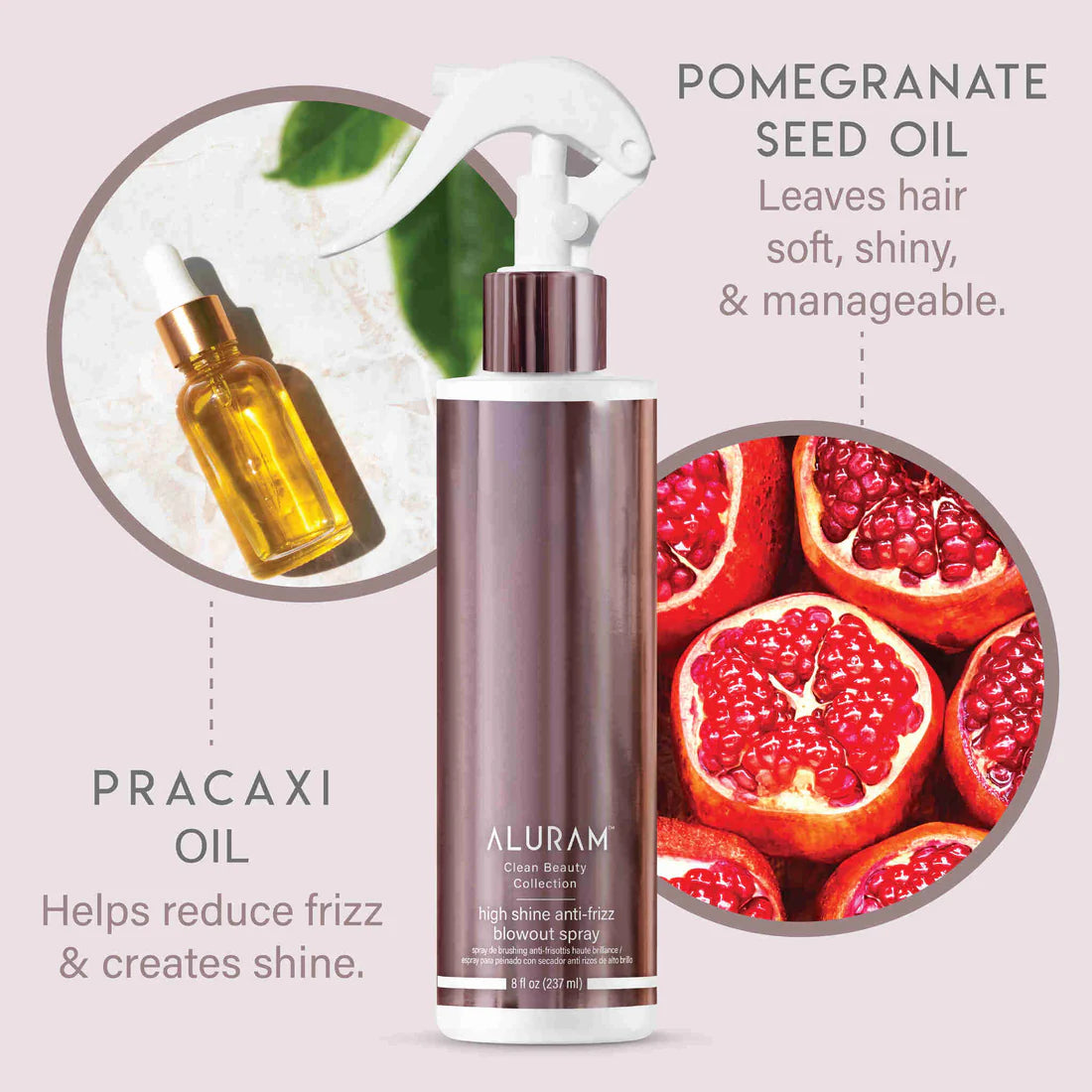 ALURAM High Shine Anti Frizz Blowout Spray
