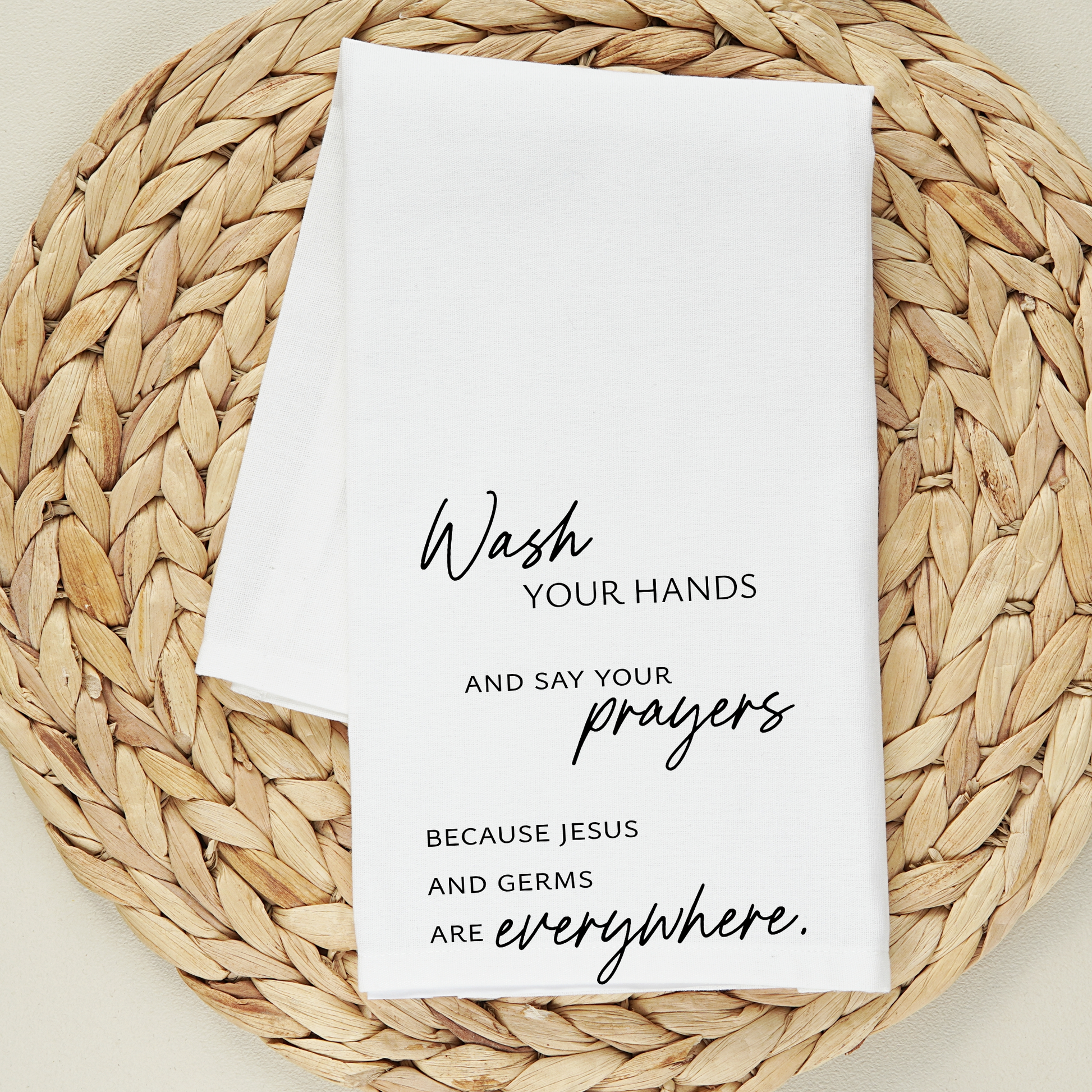 Jesus & Germs Kitchen Towel