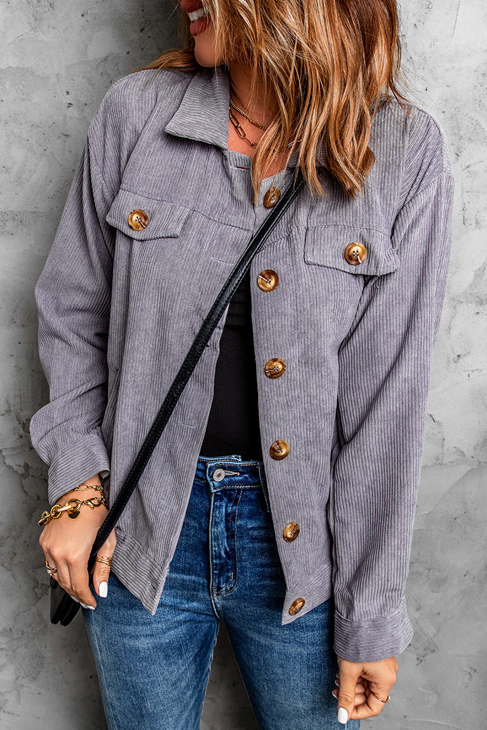 Gray Corduroy Jacket