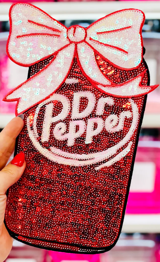 Sequin Dr. Pepper Patch - Design Only