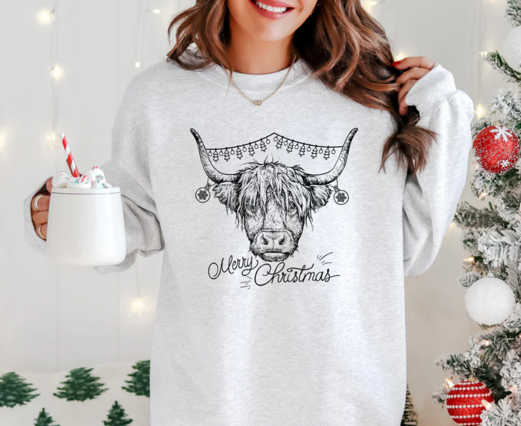 Merry Christmas Cow - Design Only