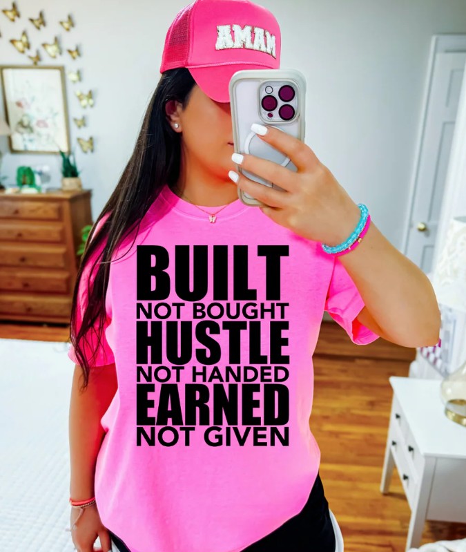 Built, Hustle, Earned - Design Only