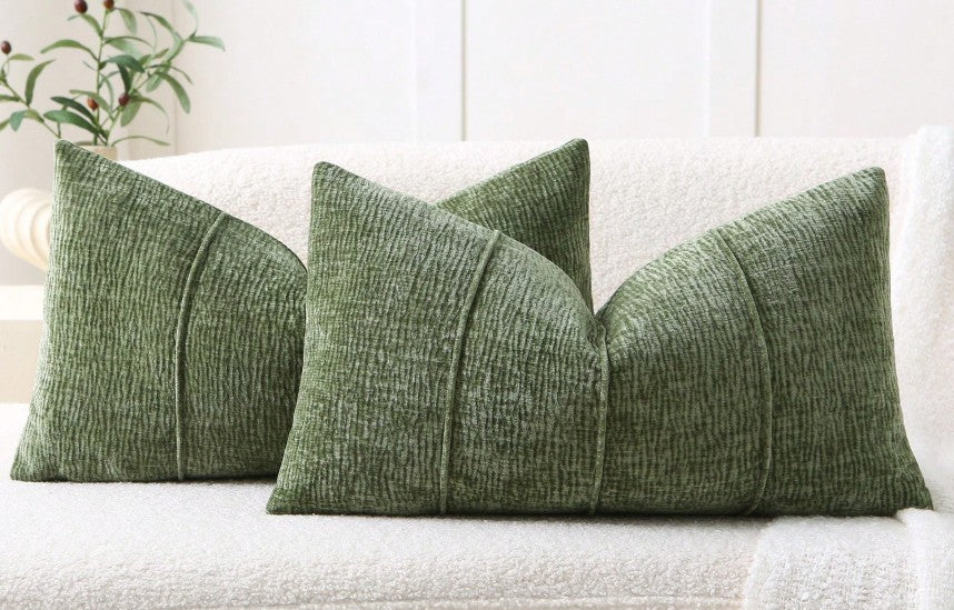 Sage Textured Lumbar Pillow 12x20