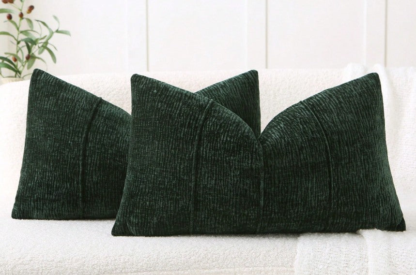 Emerald Textured Lumbar Pillow 12x20