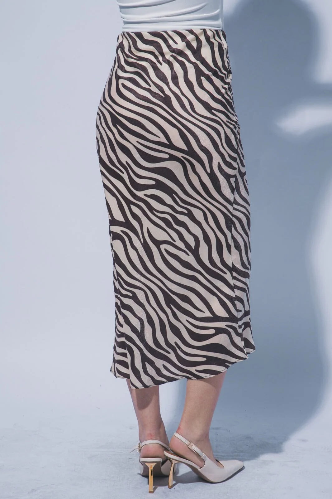 Animal Print Midi Skirt