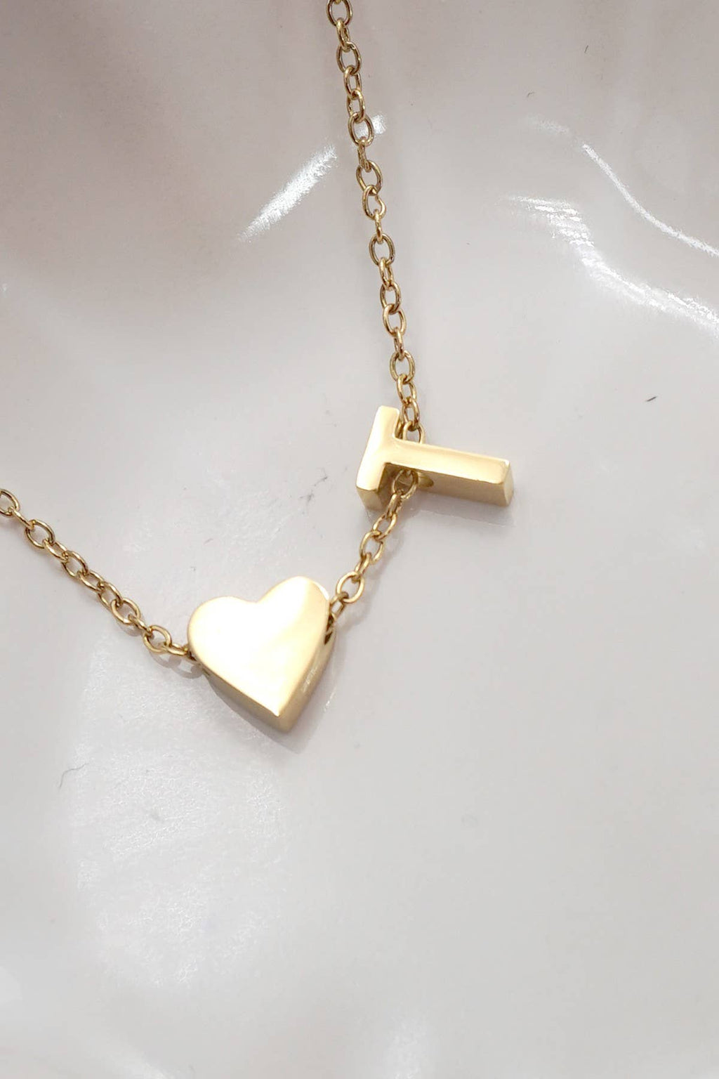 Initial Heart Necklace