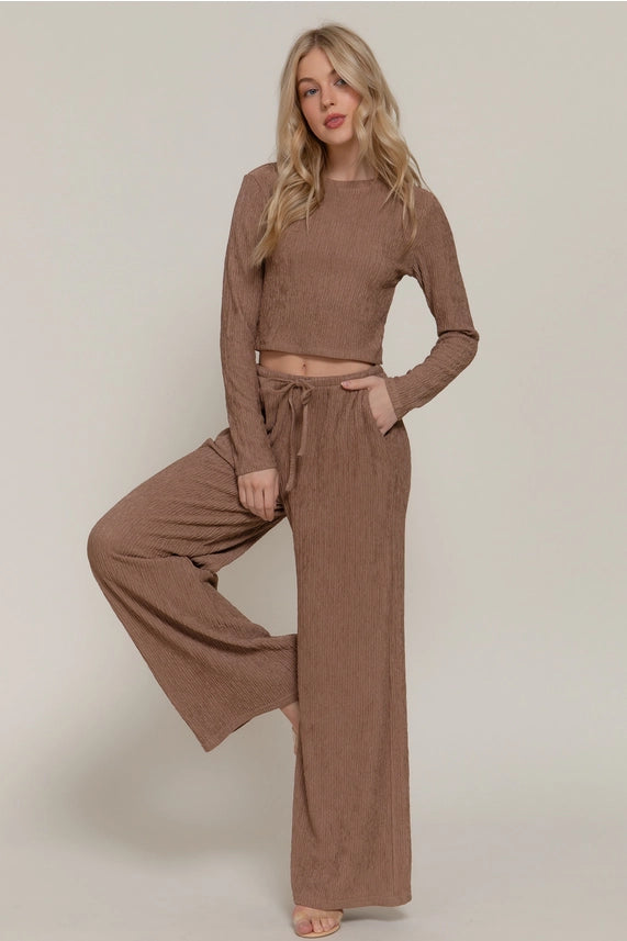 Long Sleeve Top & Pants Lounge Set