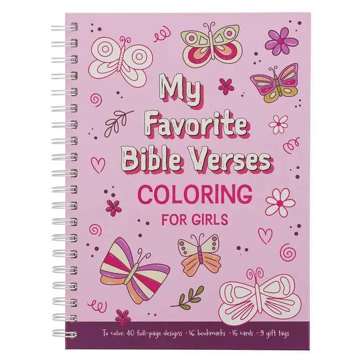 Coloring Book Favorite Bible Verses For Girls
