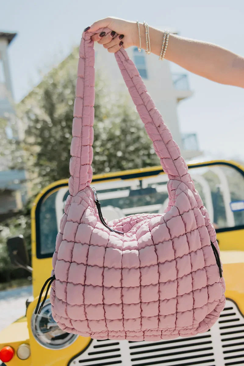 Mauve Puffer Tote