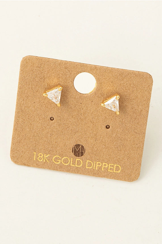 Mini Triangle Stud Earrings